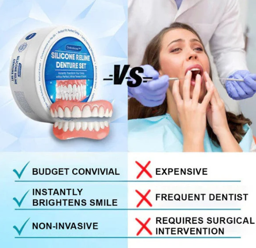 Dobshow ™ Silicone Reline Denture Set (⏰Limited time discount Last 30 minutes⏰)